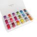 Atteret Borduurflosset, 108, 6 rijen kleuren (99 katoen, 9 metallic) op plastic spoelen in organizer. voor kruissteek/vriendschapsarmbanden/kwastjes/hedendaagse sieraden en ambachten