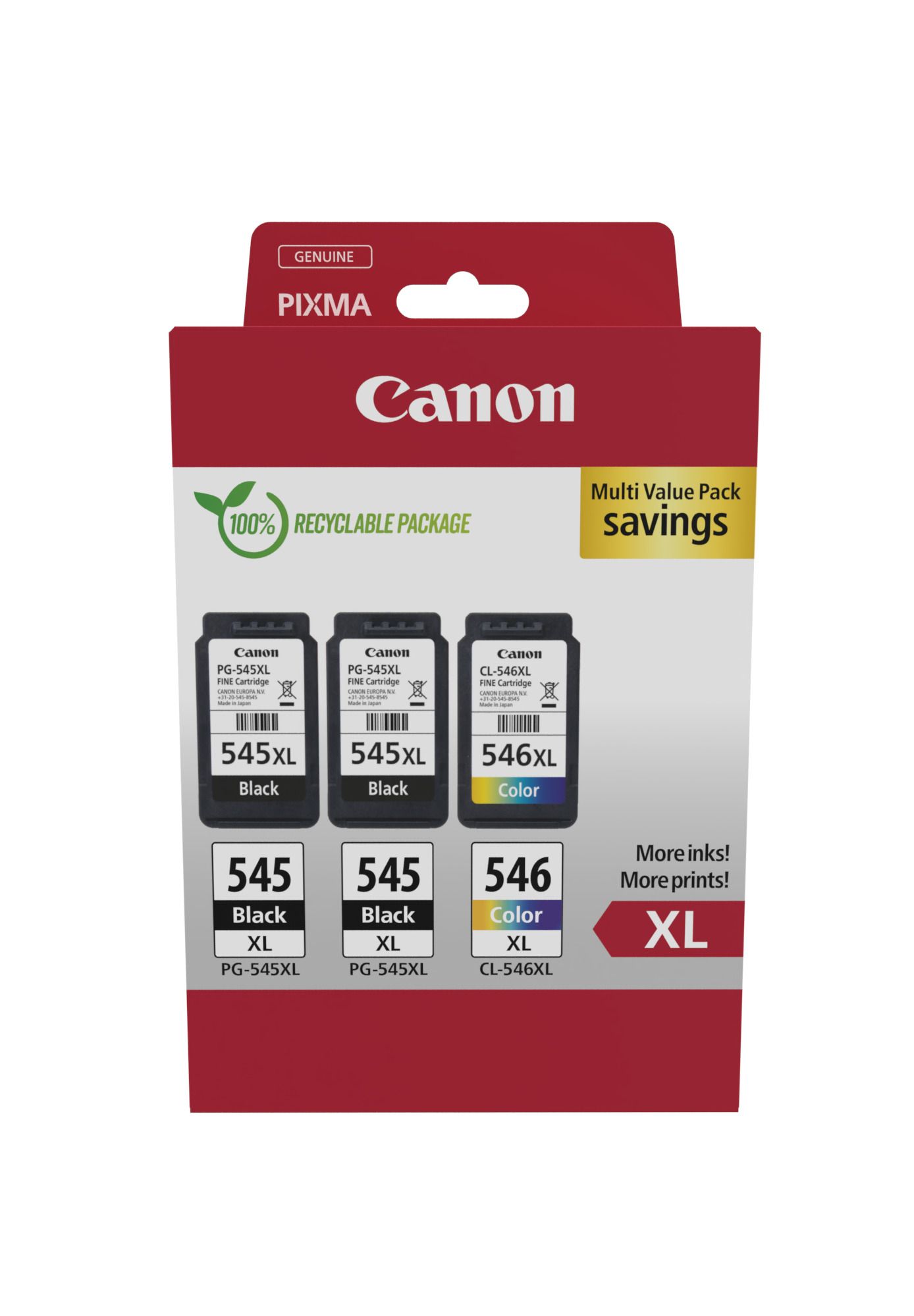 Canon 8286B013 - Multipack - Zwart, Cyaan, Magenta, Geel - 3 stuks