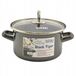 SSW Émail Casserole avec Couvercle 16cm Noir - 1.5L