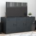 Maison Exclusive - Meuble TV, anthracite, 99x39x44 cm, acier