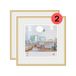 walther design New Lifestyle Fotolijst, set van 2, goudkleurig, 20 x 20 cm