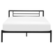 Beliani CUSSET - Tweepersoonsbed - Zwart - 140 x 200 cm - Metaal