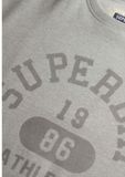 Superdry Athletic Essentials Relaxed Crew Sweatshirt Femme Pullover Grey Marl