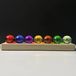 Merkloos Solidchoice - 7 Chakra Kristallen Ballen met Houten Sokkel