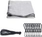 OEM Bol Transparant zeil - 2 x 1 m - met elastische touwen en haken