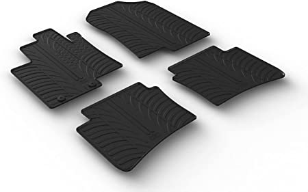 GledRing Rubbermatten passend voor Hyundai Bayon 2021- (T-Design 4-delig + montageclips)