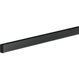 Häfele Reling noir Profilé mural Système de reling en aluminium/acier, 600 mm