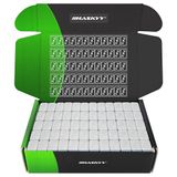 HASKYY Kleefgewicht 50 stuks balanceergewichten 3kg zilver van staal 12 x 5g voor aluminium velgen zelfklevend verzinkt en kunststof gecoat
