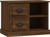vidaXL Table de chevet 60x35,5x45 cm chêne brun