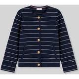 Tommy Hilfiger Dames Cardigan Katoen Crème/Donkerblauw L