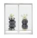 Blindecor Duo Relax Verduisteringsrolgordijn, 2 stuks, zonder boren, Easy Fix, digitale print, orchideeënmodel, 60 x 150 cm
