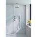 Fortifura Nebbio opbouw regendoucheset – Ø30 cm hoofddouche – 1-stands staafhanddouche – gunmetal geborsteld