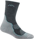 Darn Tough Light Hiker Micro Crew Lightweight with Cushion - Hiking Socks - Women's - Slate - Striped - High - Size 38-40