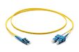 Corning Glasvezel patchkabel 2x 2.0 mm - singlemode duplex: LC UPC duplex naar SC UPC Duplex, 10m (geel) - SMF Ultra