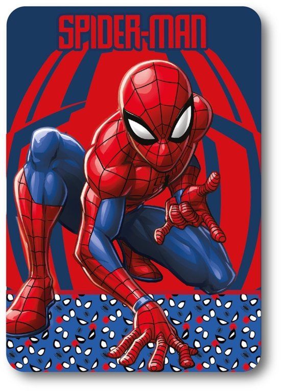 Spider-Man Fleece deken 100 x 140 cm Blauw