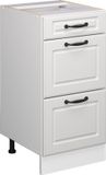 Vicco R-Line Keukenonderkast – 40 cm met laden, WB Eik Wit Landhuis