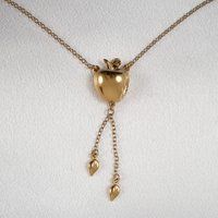 Sylvie Monthulé Gouden Bodychain Crunched Apple Maat XXL