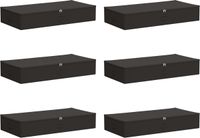 vidaXL Opbergboxen, 6 stuks. Vliesmateriaal, 100 x 50 x 18 cm, 90 liter