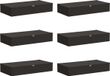 vidaXL Opbergboxen, 6 stuks. Vliesmateriaal, 100 x 50 x 18 cm, 90 liter