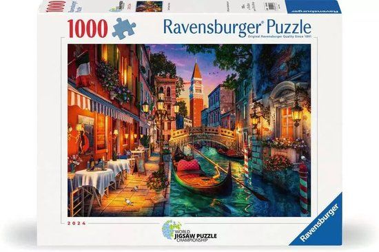 Ravensburger Puzzel 12001439 - Grachtenrondvaart in Venetië - Puzzel van 1000 stukjes