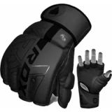 RDX Sports F6 Kara Bokshandschoenen MMA Gloves Training Vechtsporthandschoenen Boksen Zwart Mat XL