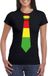 Shoppartners Bv T-shirt noir avec cravate aux couleurs du Limbourg pour femmes - Chemises de carnaval XS