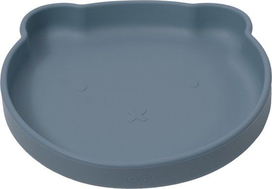 JU&MP Bord Zuignap Beer - Baby - Kinderservies - Kinderbord - Onbreekbaar - Blauw
