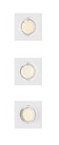 Philips Hue Philips Peridot inbouwspot - GU10 fitting - Wit - Vierkant - Richtbare spot - 3-pack