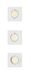 Philips Hue Philips Peridot inbouwspot - GU10 fitting - Wit - Vierkant - Richtbare spot - 3-pack