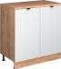 Vicco Uitbreidingskast Rion, Witte golf/Goudkleurig Eiken, 80 x 46 cm