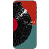 Apple iPhone 8 Keep calm bedrukt siliconen hoesje