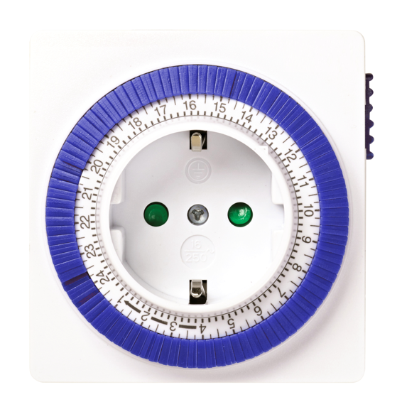 SILVER ELECTRONICS 49402 Analoge Timer - Wit/Blauw