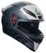 AGV K1 S Limit 46 S26, casque intégral, couleur: Mat Gris/Blanc/Noir, taille: L