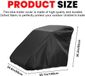 Unyqoos ® Housse de protection pliable pour remorques de vélo, remorques pour enfants et chiens, imperméable et coupe-vent, noir, 140 x 88 x 92 cm