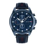 Tommy Hilfiger JAX HEREN MARINE DIAL IONISCHE PLATED BLAUW STAAL Horloge - 1710655