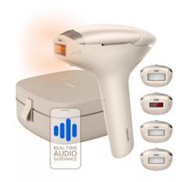Philips Lumea 9900 Pro IPL appareil d'épilation – Jusqu'à 5 ans de peau lisse, coach personnel avec guidage en temps réel et 4 accessoires pour le corps, le visage, les aisselles et les zones sensibles, BRC342/00
