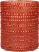 Countryfield Luxe theelichthouder - Aurora - glas - rood/goud - D10 x H12 cm