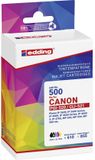 Edding EDD-500 inktcartridge 5 stuk(s) Compatibel Zwart, Cyaan, Magenta, Geel
