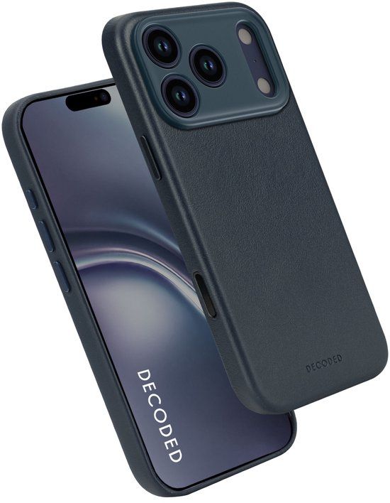 DECODED Leren Hoesje voor iPhone 17 Pro Max - Blauw