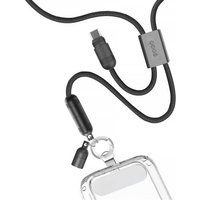 Qdos Band Powerloop USB-C-kabel 60 W 1,2 m Zwart