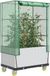 Maison Exclusive - Potager surélevé avec rehausse et roulettes, aspect rotin, 80 x 50 x 182 cm