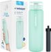 Wessper Bouteille en verre, 680 ml, transparent/menthe