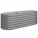 VidaXL Jardinière Acier galvanisé Gris 114x40x36 cm
