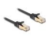 Delock 80330 Netwerkkabel Zwart 10 m Cat6a S/FTP Plat
