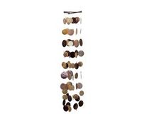 Merkloos Relaxdays Windgong Capiz Schelpen - 117 cm lang - Buiten - Meerkleurig