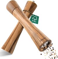 Dieux® Peper- en Zoutmolen Set - 27CM - Acacia Hout - 2 Stuks