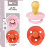 BIBS Colour Fopspeen - 18-48 mnd - 2-pack - Rond - Baby Pink/Tango
