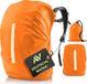 AVANA Housse de pluie pour sac à dos (26-40L). Housse de pluie imperméable pour sac à dos, cartable. Housse de sac à dos réfléchissante, orange - taille M