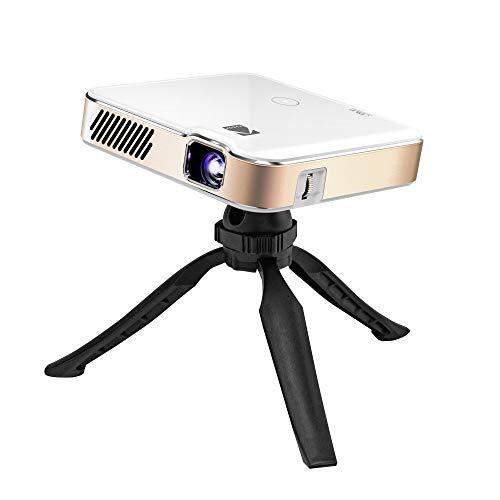 Kodak Luma 450 draagbare projector, Bluetooth, HDMI en USB, native resolutie 1080p (4K) tot 150 inch, 200 lumen ANSI - statief inclusief