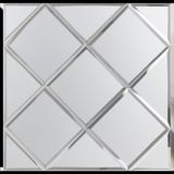 BES LED Zelfklevende Mozaïek Tegel - Afimera Silver Glass Mat - Zilver Mat - 300x300x4mm